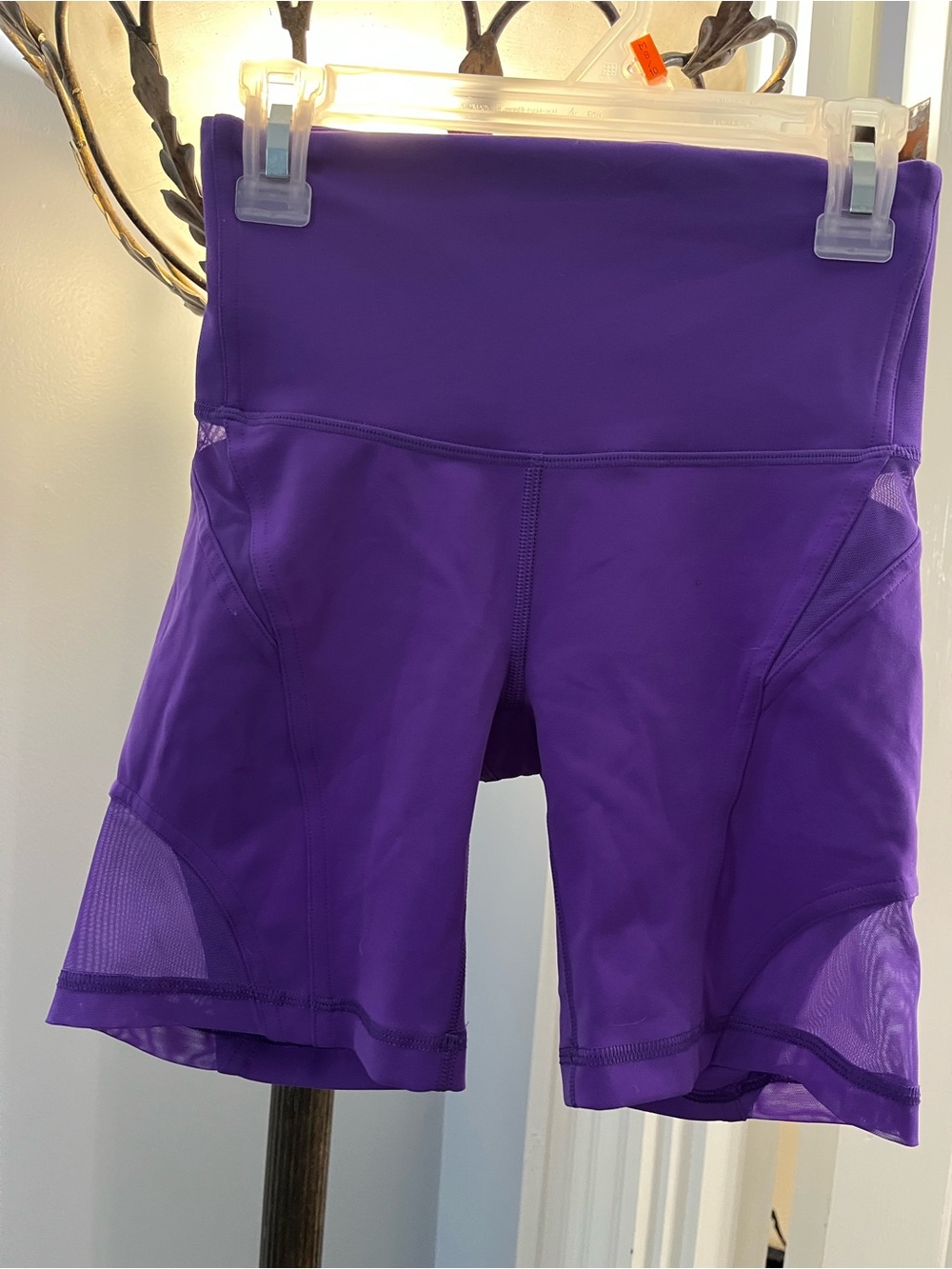 lululemon athletica 6” Purple Athletic Bike Shorts with mesh inserts